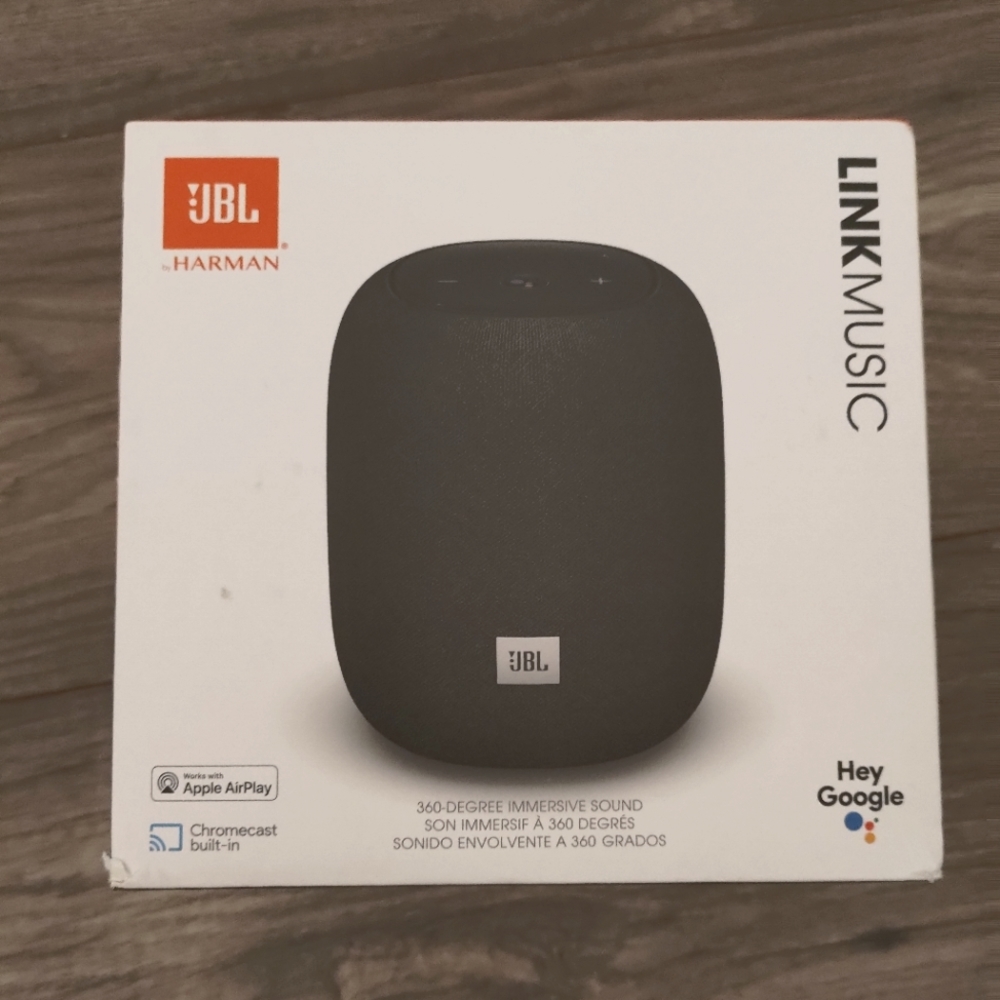 JBL Harman Link Music Compact Home Smart Speaker with WiFi & Bluetooth streaming